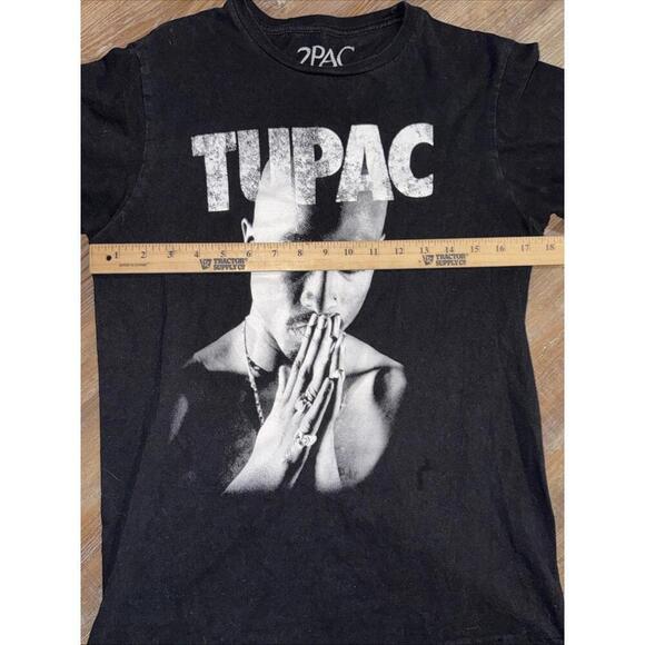HIP HOP TUPAC 2PAC PRAYER BLACK T SHIRT 90s Y2K Rap SMALL - Picture 4 of 9